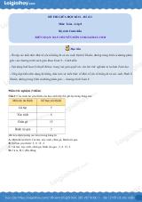 Đề thi giữa kì 2 Toán 8 - Đề số 1 - Cánh diều